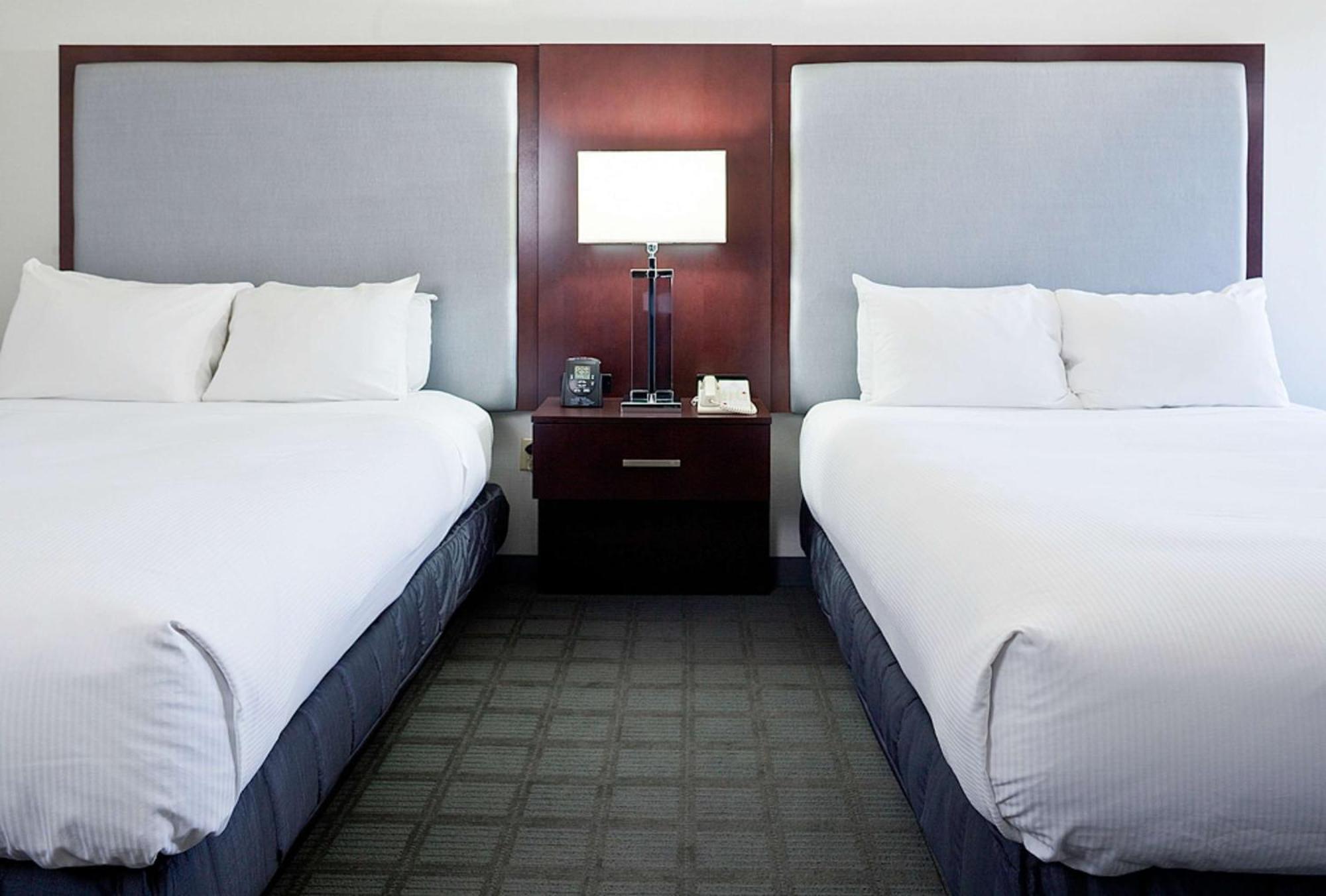 Chambre de luxe avec 2 lits doubles et baignoire - Accessible aux personnes à mobilité réduite/malentendantes